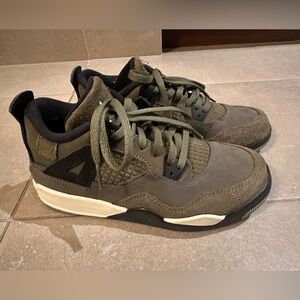 Air Jordan 4 Craft - Olive Green - Boys 3Y